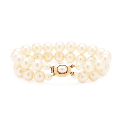 Double row pearl bracelet